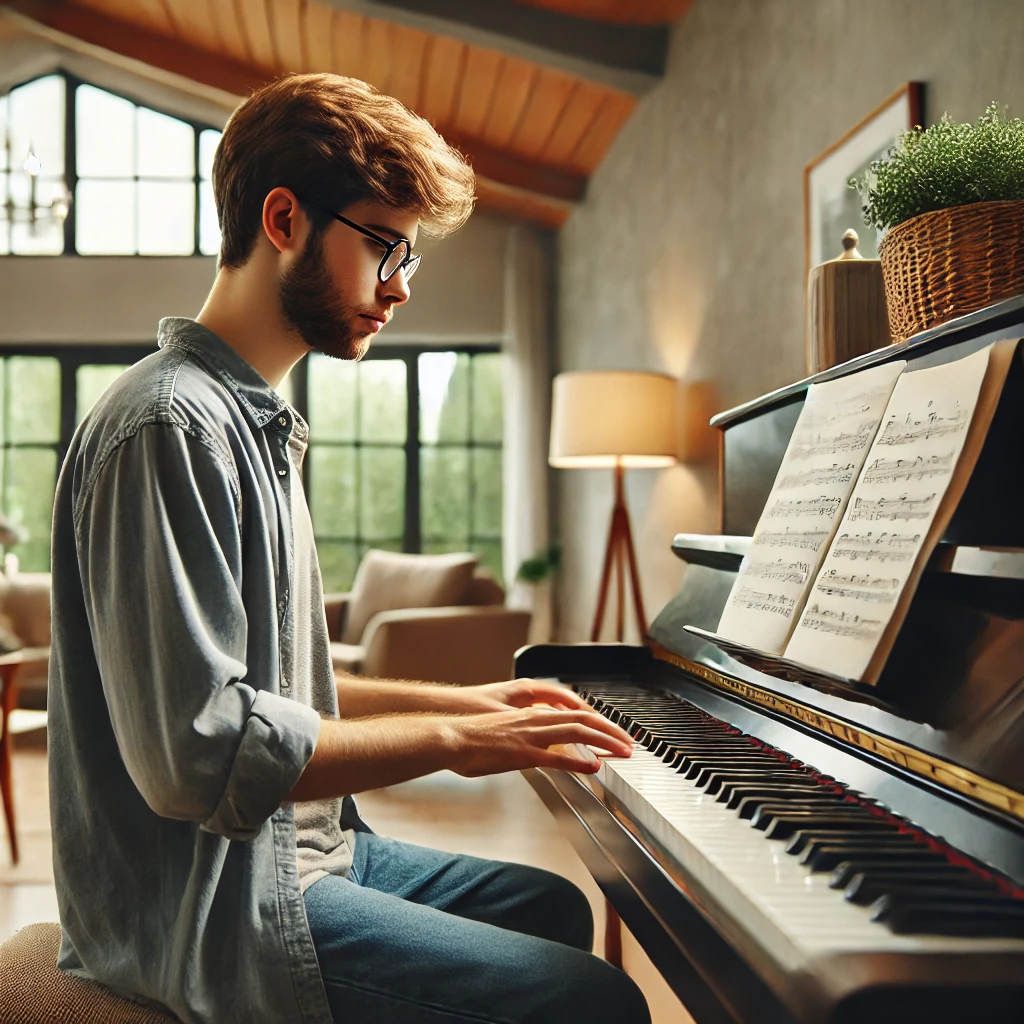 Piano keys background
